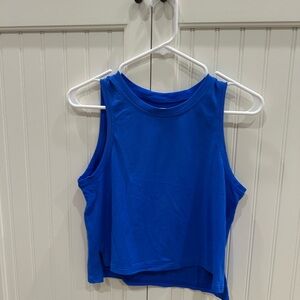 Poolside blue lululemon crop tank